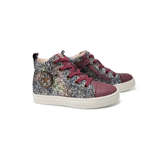Acebos purple glitter high-top 5599 - girls