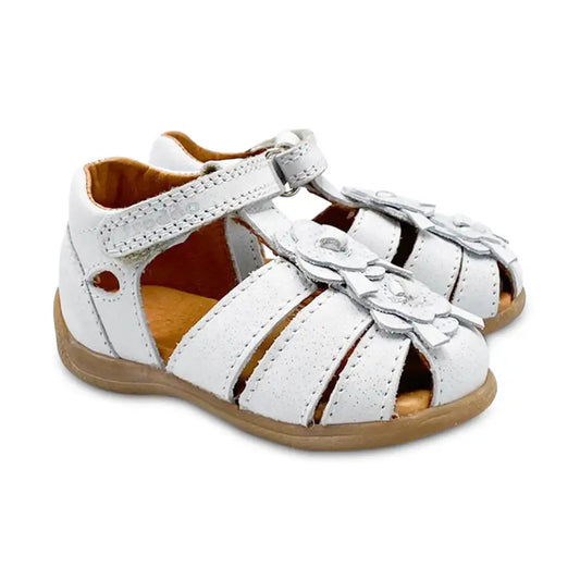 Froddo White Flower Closed Toe Sandal G- GIRLS